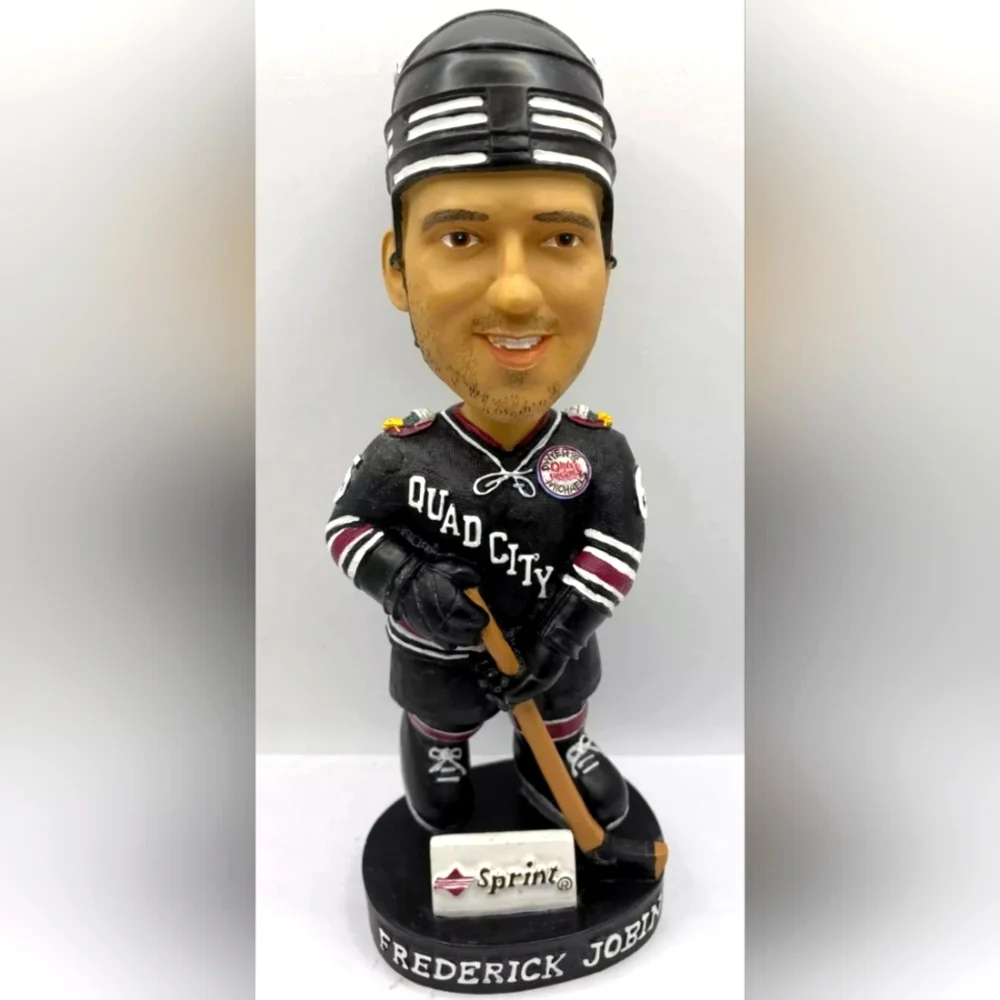 UHL CHL Quad City Mallards #6 Frederick Jobin Bobblehead
